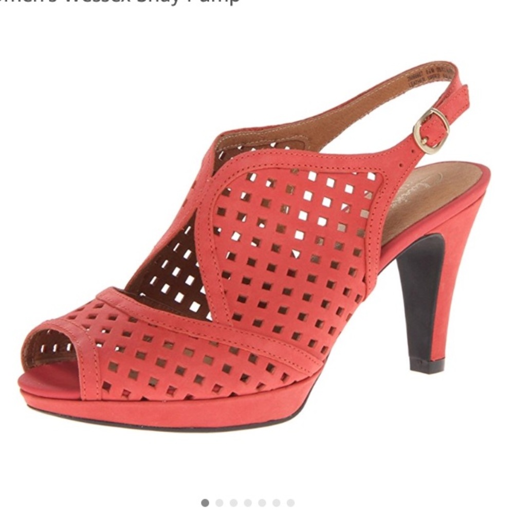 COPY - Brand New Clarks Wessex Shay heels Red SZ 6.5